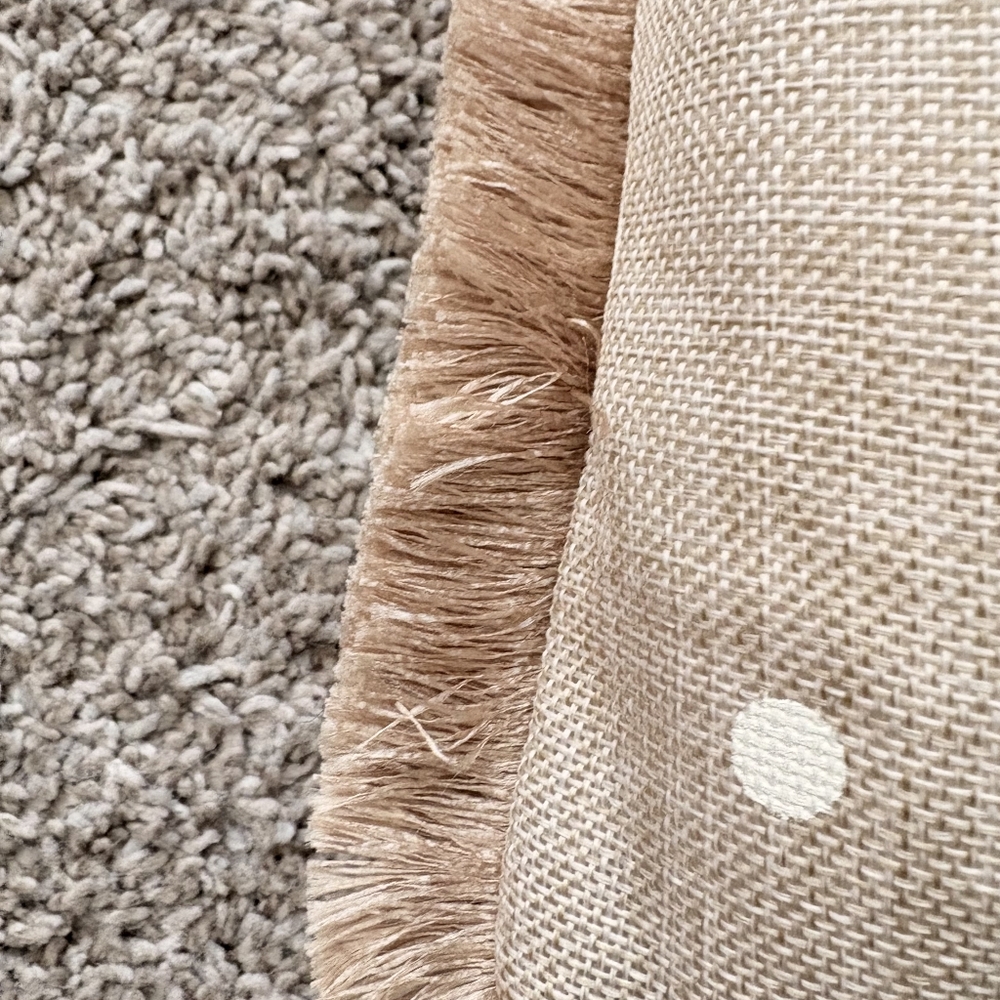Beige Polka Dot Beach Pillow - Picture 4 of 4